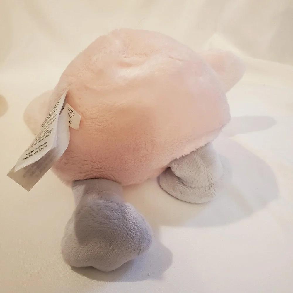 Carters Just One You Pink Rattle Plush Owl Baby Stuffed Animal